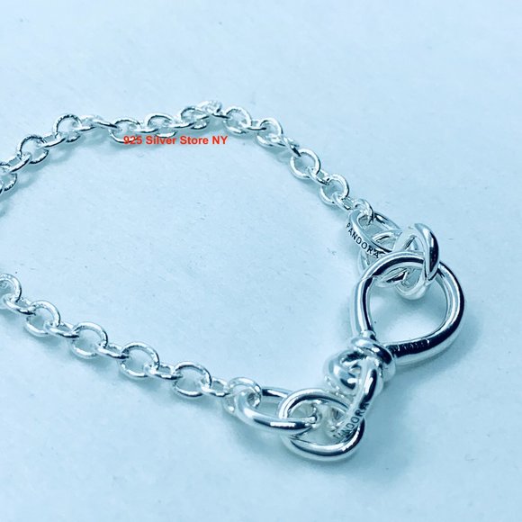 Pandora CHUNKY INFINITY KNOT Chain Bracelet - Picture 2 of 4